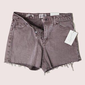 *End of Summer Sale* Purple/Brown Midi Denim Cutoff Shorts